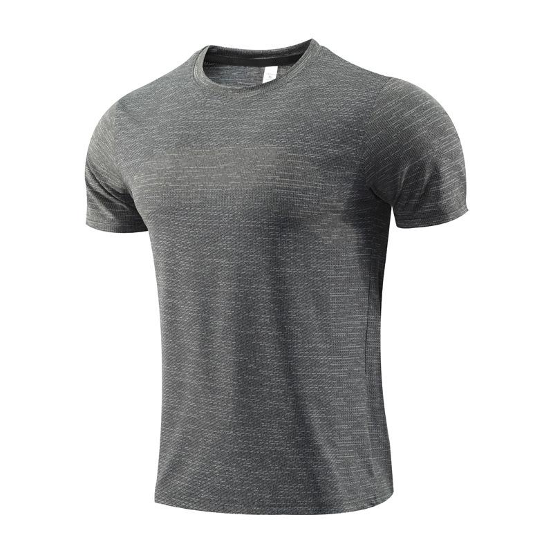 Summer running short-sleeved men's quick-drying breathable professional marathon half-sleeved t-shirt sports fitness training stretch top