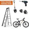 Wall Mounted Trimmer Rack Heavy Duty Iron Lawn Mower Rack Universal Replacement Trimmer Shelf Garage Organizer