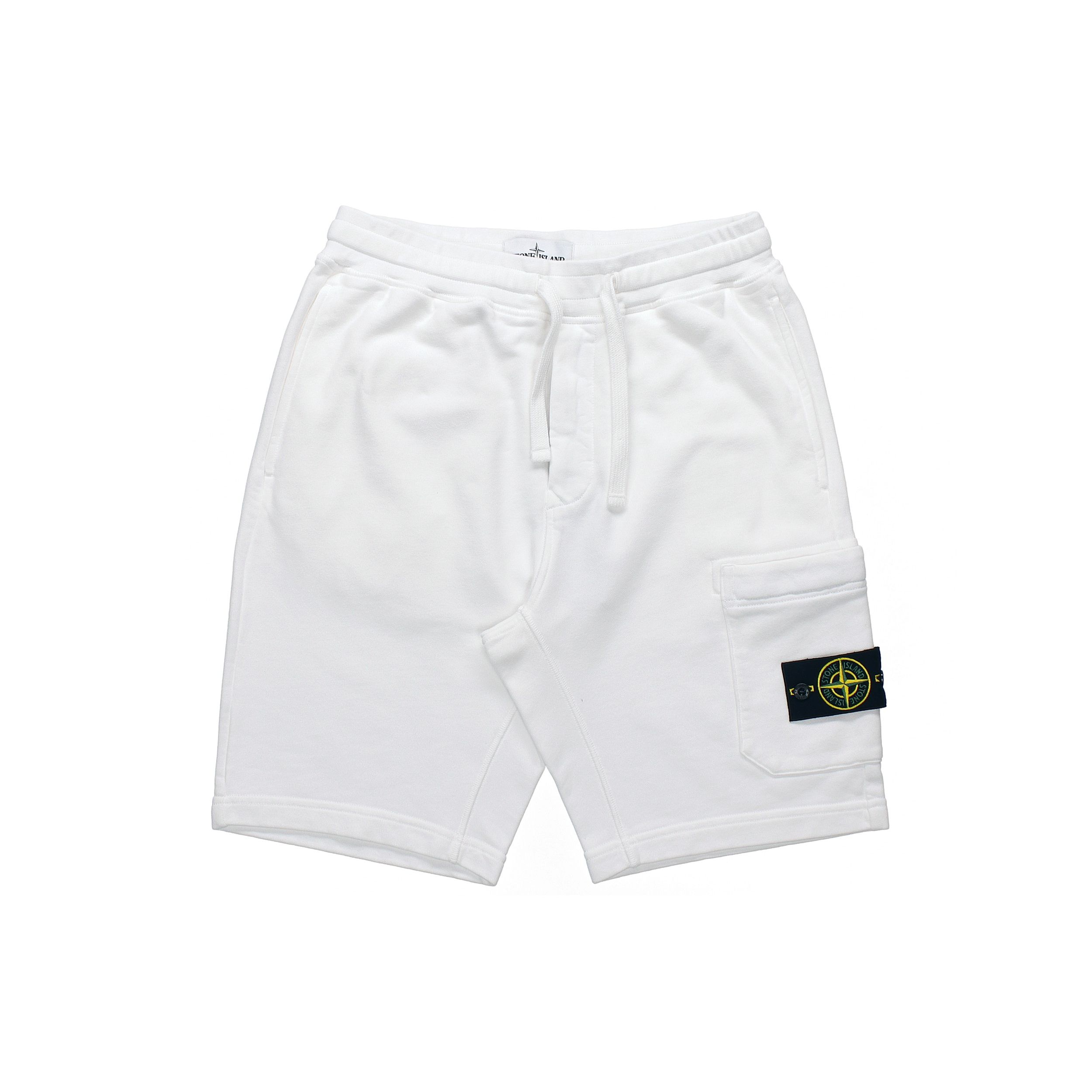 

Stone Island Solid Logo Patch Drawstring Sports Casual Shorts Men shorts 741564651-V0001 L