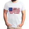 Men's Father's Day Flag Printed T-Shirt Men's Loose Casual Short Sleeve Top