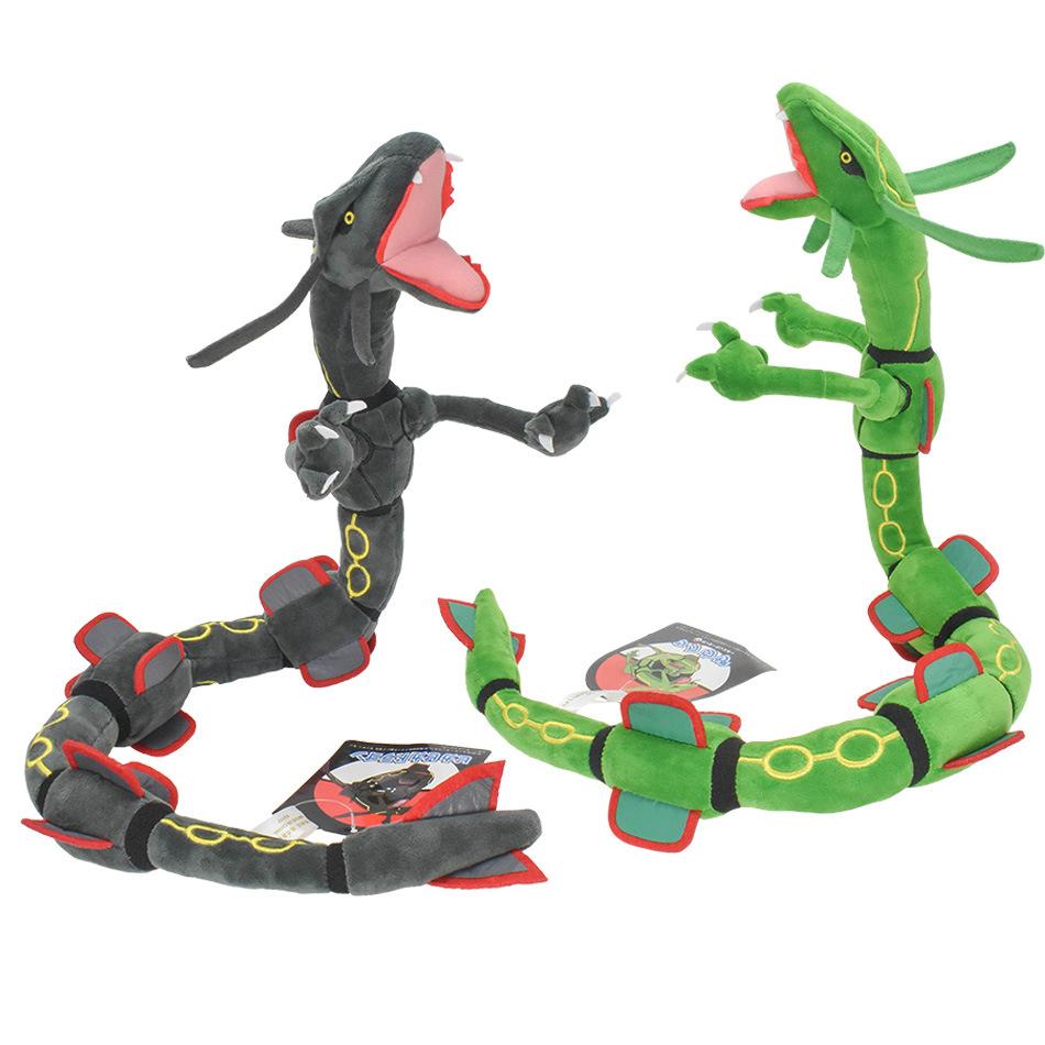 

80cm Pokemon Sky Dragon Cartoon Rayquaza Toys Home Decor Soft Kawaii Dragon Doll Surprise Birthday Xmas Gift for Children 80cm чорний