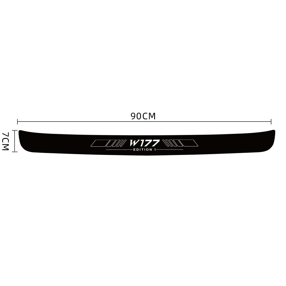 For Mercedes Benz Edition 1 A-Class W168 W169 W176 W177 Carbon Fiber Car Trunk Sticker Rear Bumper Protective Decal Anti Scratch