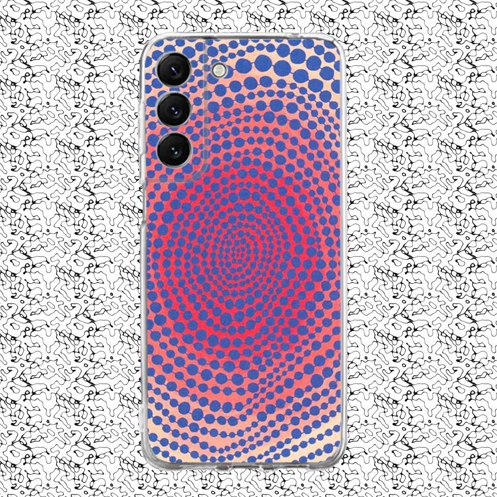 Y-yayoi K-Kusama Art Phone Case For Samsung S24,30,21,22,23,20 FE,lite,PIus,Ultra,5G,Note,9,10 Transparent Cover