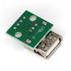 USB 2.0 Female To DIP 4-Pin Adapter Board with Soldered Power Data Cable