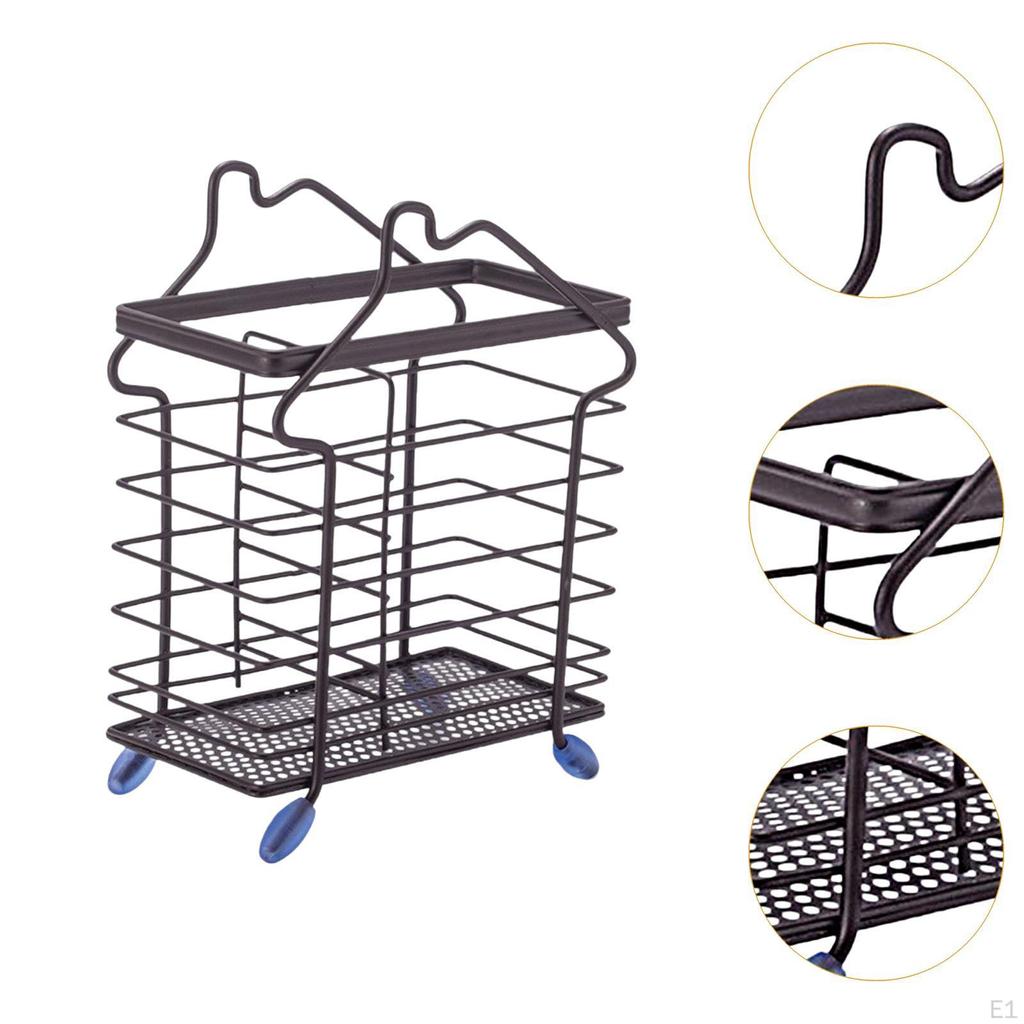 Countertop Utensil Holder Cutlery Storage Box Chopstick Rack Flatware Drying