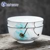 Dream Orchid Japanese Style 7-inch Ceramic Noodle Bowl Set