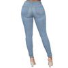 Jean Fourreau Crayon Pantalon Femme Couleur Unie Vintage Skinny Longueur Cheville Denim Taille Moyenne Délavé 2025 Streetwear Coupe Slim Jean