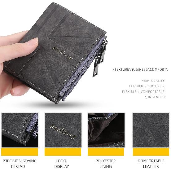 New Men's Wallet Short Multi Card Coin Purse Fashion Casual Horizontal Soft Wallets Male Youth