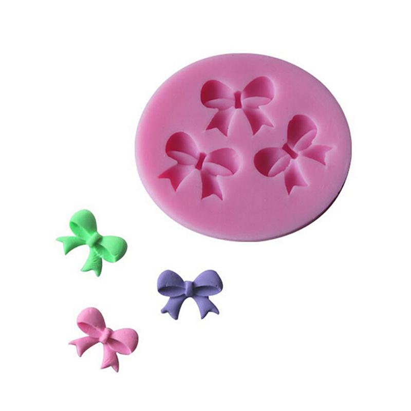 DIY Silicone Mold Cake Cookies Tools Bowknot Mould Lace Fondant Cake Mold KTY