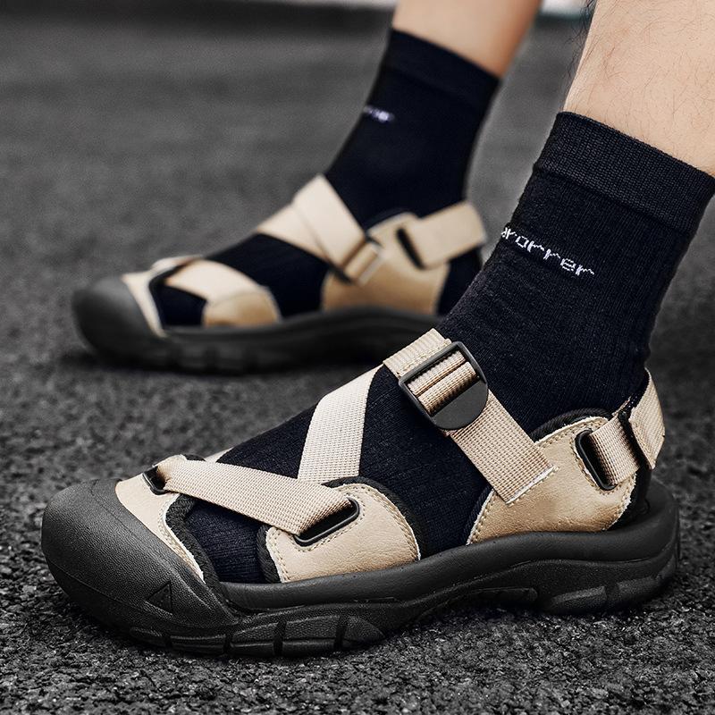 Sandalen Sommer Wat Schuhe atmungsaktiv rutschfest Outdoor Sport und Freizeit Taschenkopf Strandschuhe