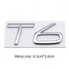 3D Metal AWD T5 T6 B5 B6 Letter Badge Sticker Rear Trunk Emblem  Decal High-Quality Automotive Exterior Accessories