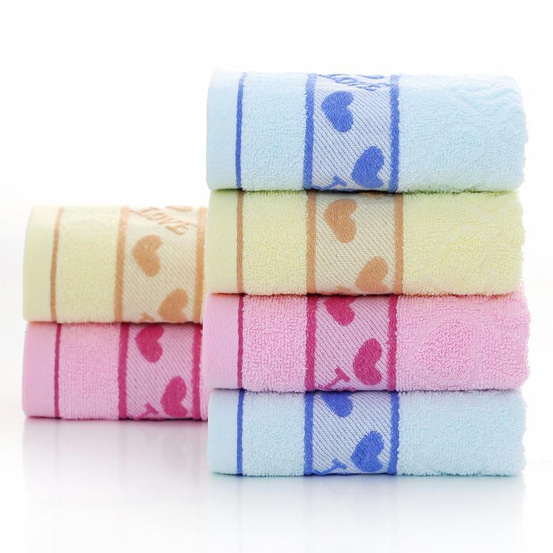 Towel Absorbent Home Daily Couple Face Towel Gift LOVE