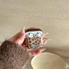 Autumn and Winter Brown Leopard Print Star Pendant for AirPods 1 /pro1 Earphone Protective Case Cover Two or Three Generations of New Models