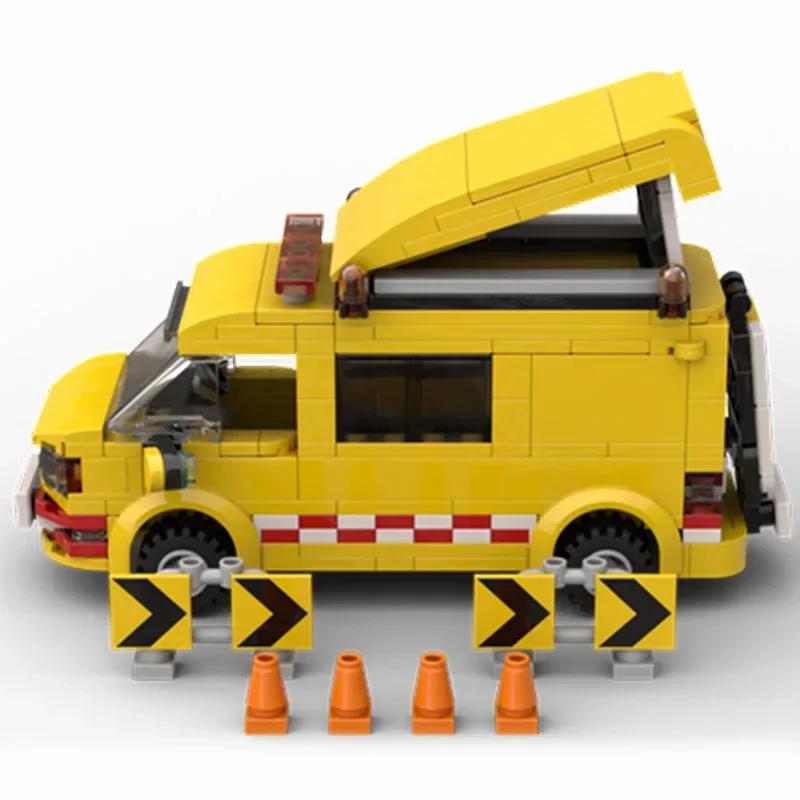 Moc Stavebnice Město Model Auta Série Střední Panelový Dodávka Technologie Modulární Bloky Dárky Hračky Pro Děti DIY Sady Sestavení