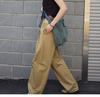 2026 New Style Women's Khaki High-Waisted Wide-Leg Drapey Casual Trousers