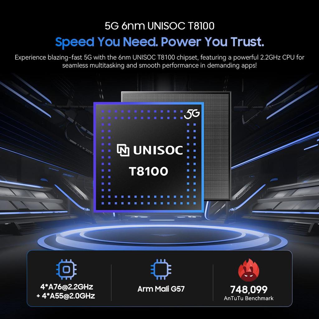 Blackview ROCK 2 PRO Rugged Mobile Phone, 8GB RAM, 256GB ROM, 5G, Android 16, 15000mAh Smartphone