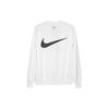 Nike Odzież sportowa Bluza z kapturem pulower Swoosh Męska Biała CJ4841-100