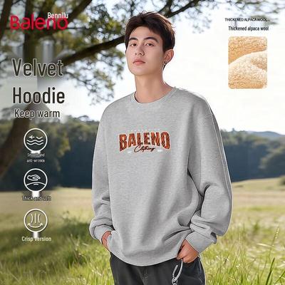 Moletom Masculino Baleno de Peso Pesado com Forro de Fleece e Gola Redonda