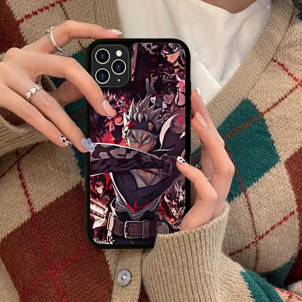 Black Clover Phone Case Silicone PC+TPU For For IPhone 11 12 13 14 15 16 Plus Pro Max Cover