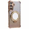 For Samsung Galaxy A35 5G Case TPU Glitter Phone Cover with Kickstand and Mirror