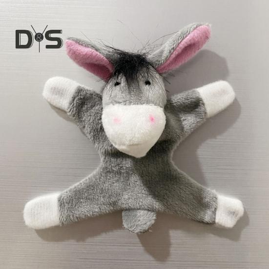 3 Piezas Imán de Nevera de Animales de Peluche Hogar Oficina Cocina Taquilla Nevera Animal de Peluche de Dibujos Animados Muñeco Decoración Magnética Adorno