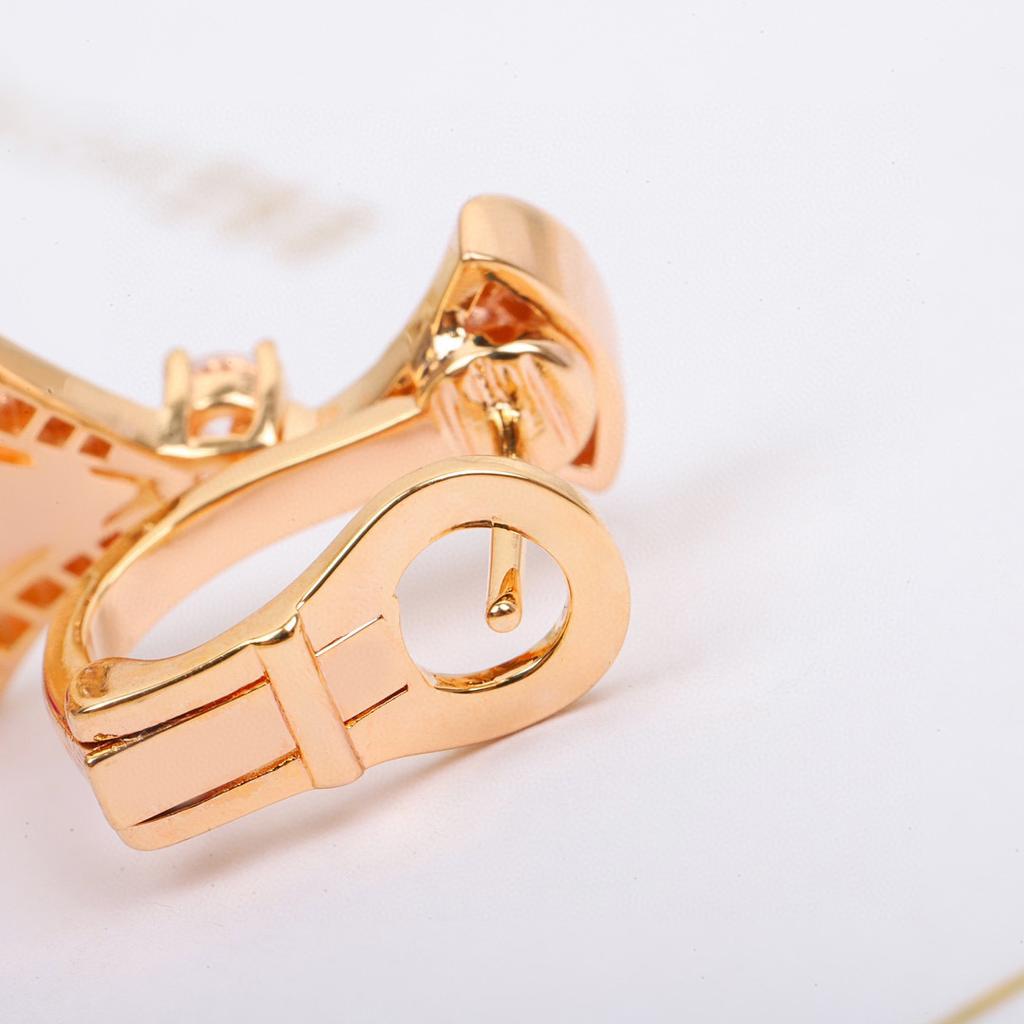 New Hot Brand Vintage Zircon Earrings for Women Luxury Jewelry Fashion Designer Eardrop Pure 925 Sliver Party Clip Earrings