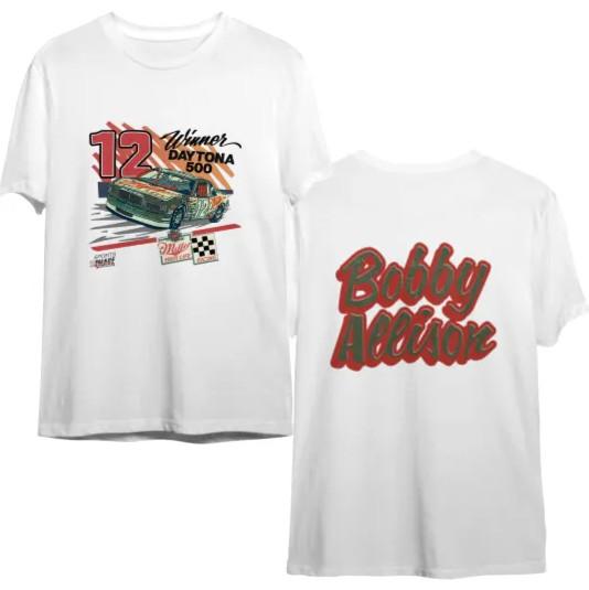 

Bobby Allison Daytona 500 Winner T-Shirt M 80039s Shirt Double Sided Unisex T-Shirt XL