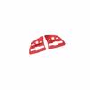 -18-21 Frame Cover Trim Steering Wheel Button Red Aluminum For Benz C-Class