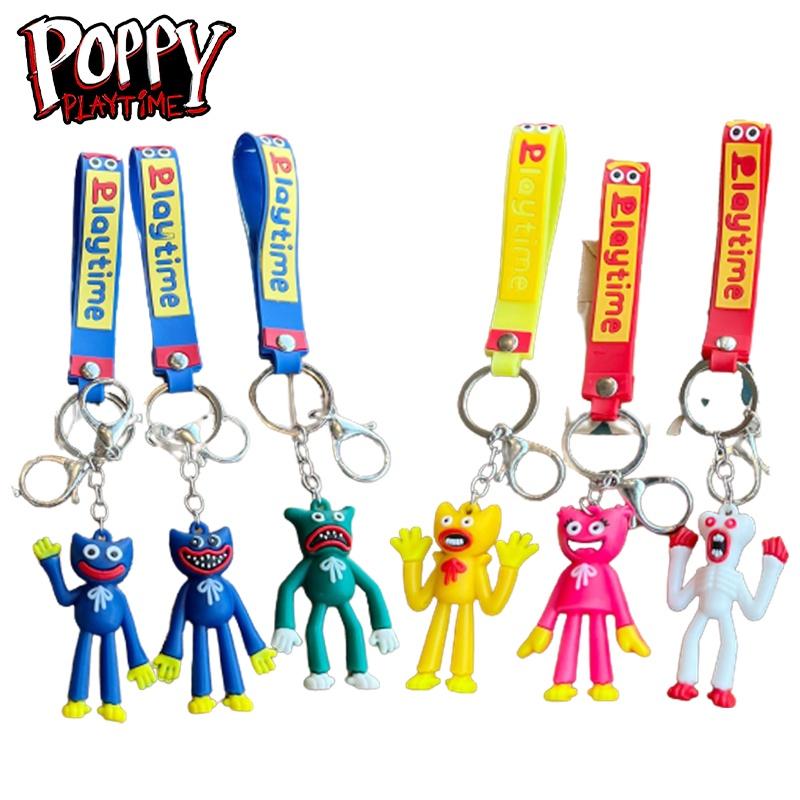 Playtime Keychain Poppy Toy Huggy Wuggy Keyring Doll Pendant Figures Kids Gift