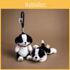 Border Collie Animal Plush Doll Keychain With Pp Cotton Filling For Backpack Decor And Gift