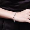 Silver Plated Three-Line Bead Bracelet Korean Fashion Trend Exquisite Bracelet Women's Silver Jewelry Bracelet