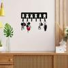 Multifunctional Metal Dog Key Hanger Wall Hook for Garage Entryway Kitchen Bathroom