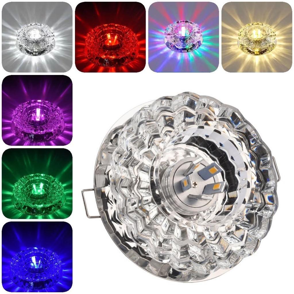Stunning Crystal Led Recessed Downlight For Living Room Modern Ceiling Light Fixture