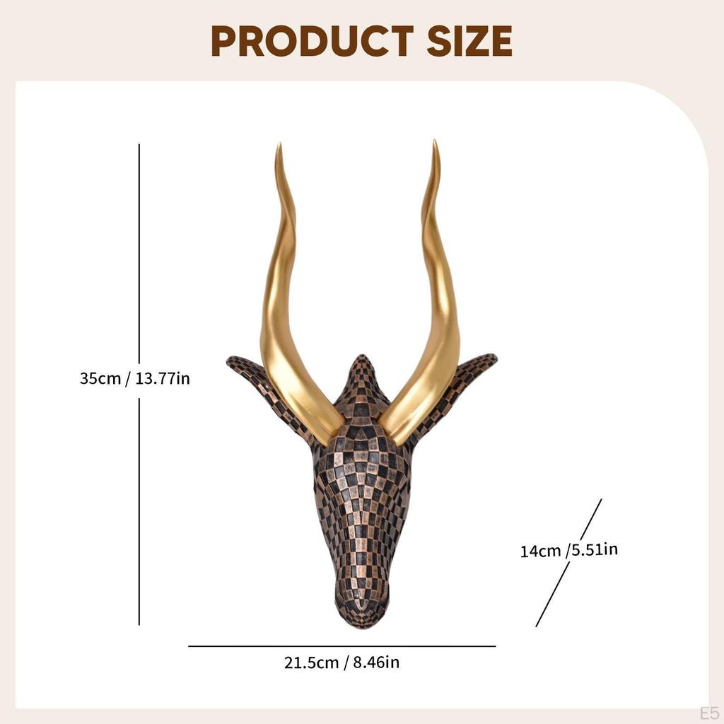 Wall Decoration, Hanging Animal Sculpture, Ideal for The Dining Room.
