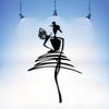 Metal Wall Art Female Silhouette Modern Home Decor Rustproof Iron