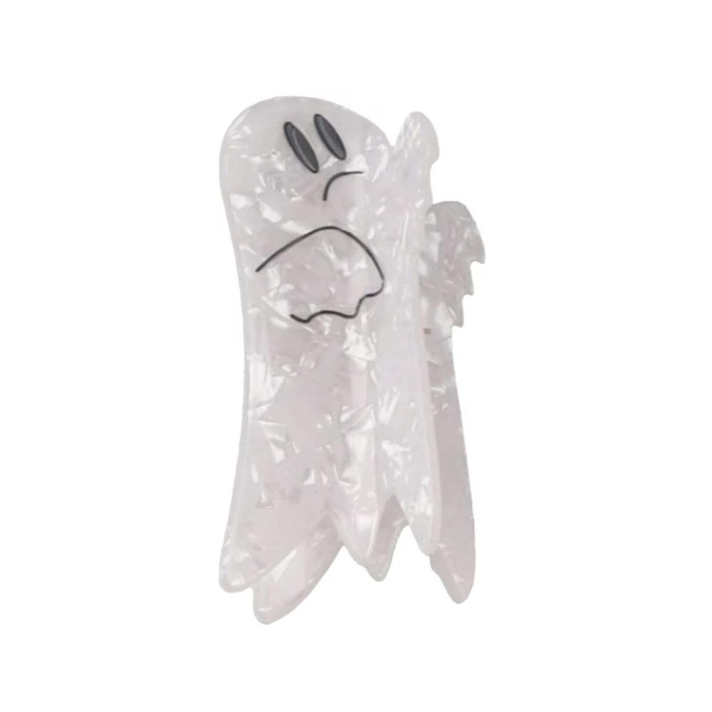 Ghost Halloween Shark Clip Funny Acetic Acid Hair Claw Hair Accessories Pumpkin Shark Clip  Girls