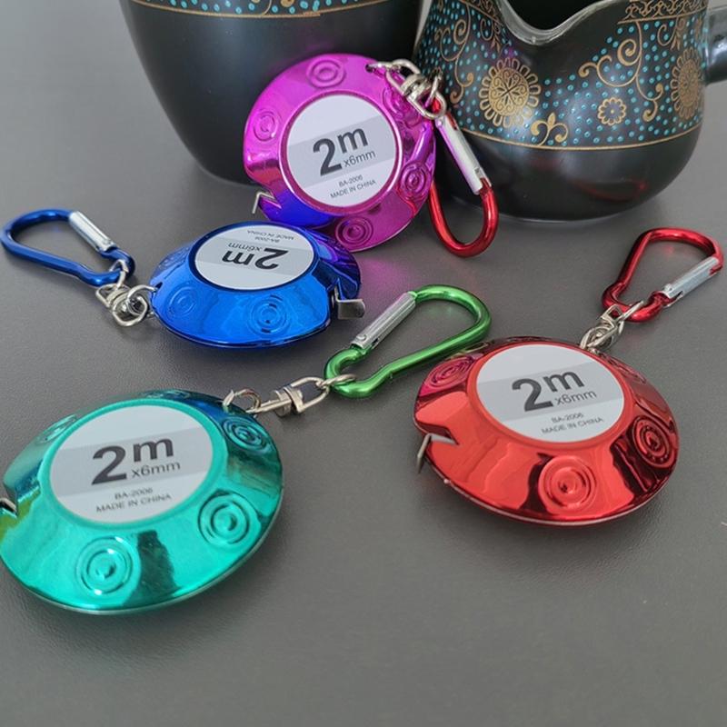 Ergonomic Design Innovative 2 Meter Flying Saucers Design Retractable Measuring Tape Ruler ABS Material And Steel Blade