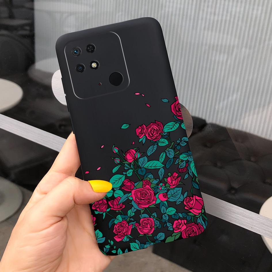 For Xiaomi Redmi 10C Phone Case New Popular Flower Painted TPU Cover For Xiaomi Redmi 10C 4G Bumper Redmi10C NFC 2022 Soft Funda