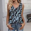 Womens Spring Tops Sleeveless Abstract Print Summer Shirts for Women Casual Tank Womens Summer Shirts 2026
