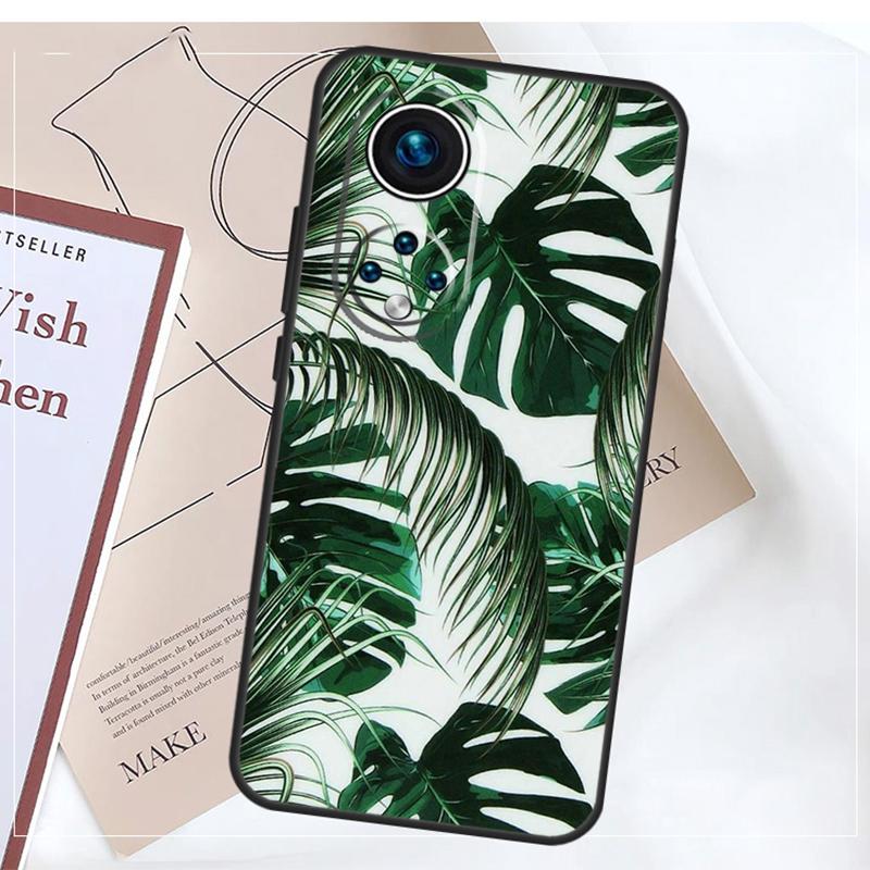 

Чехол-листок тропического зеленого растения для Honor Magic 8 Pro 5 6 7 Lite X9a X9b X9c X9d X8c X8b 50 70 90 200 400 Win RT Honor Magic5 Lite