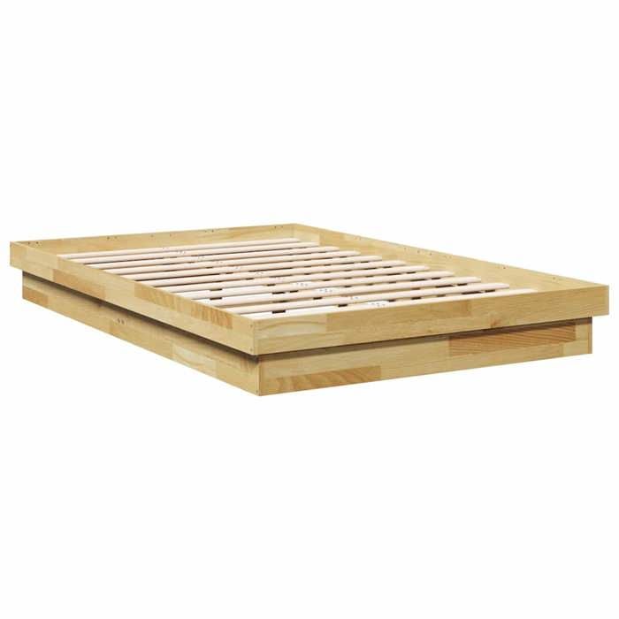 VidaXL Cadre de lit sans matelas 120x190 cm bois massif de chêne 3315737