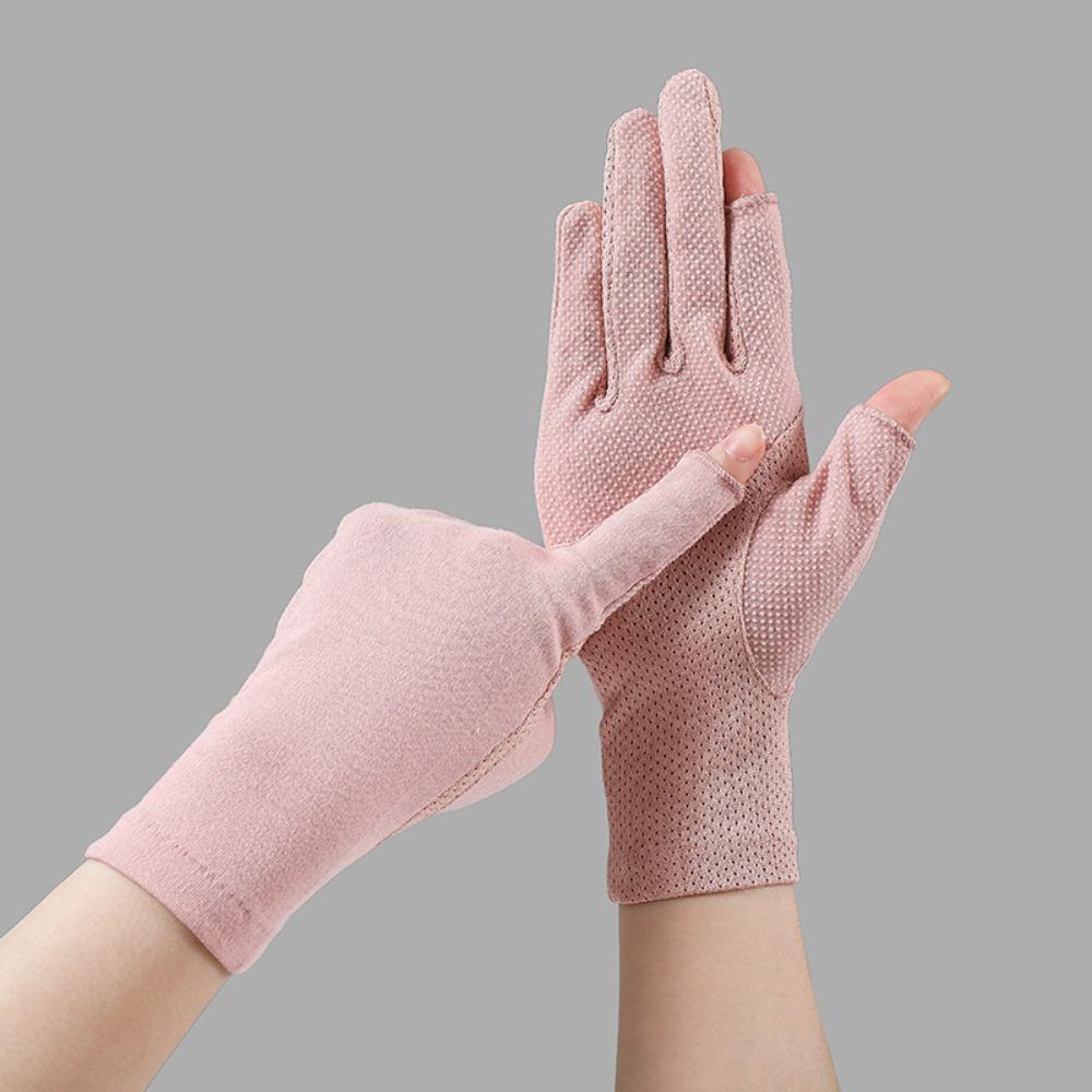Summer Sunscreen Gloves Breathable Anti-UV Mittens Fashion Cycling Driving Gloves Women Girls