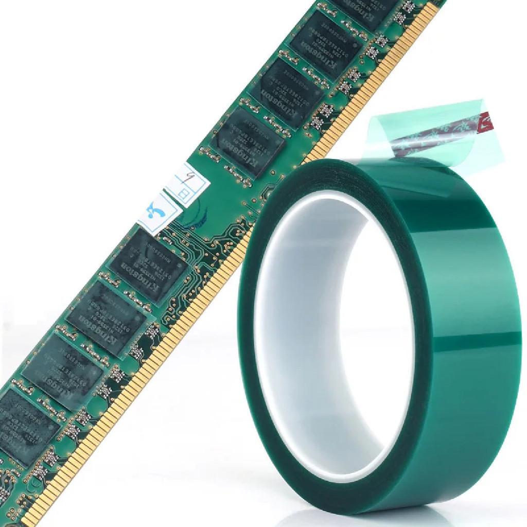 PET Film Tape High Temperature Green Heat Resistant PCB Solder SMT Plating Shield Insulation Protection