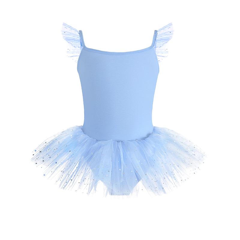 Süßes Kinder Ballett Kostüm Mädchen Kinder Ballett Rock Tanzkostüm mit Pailletten Kleid