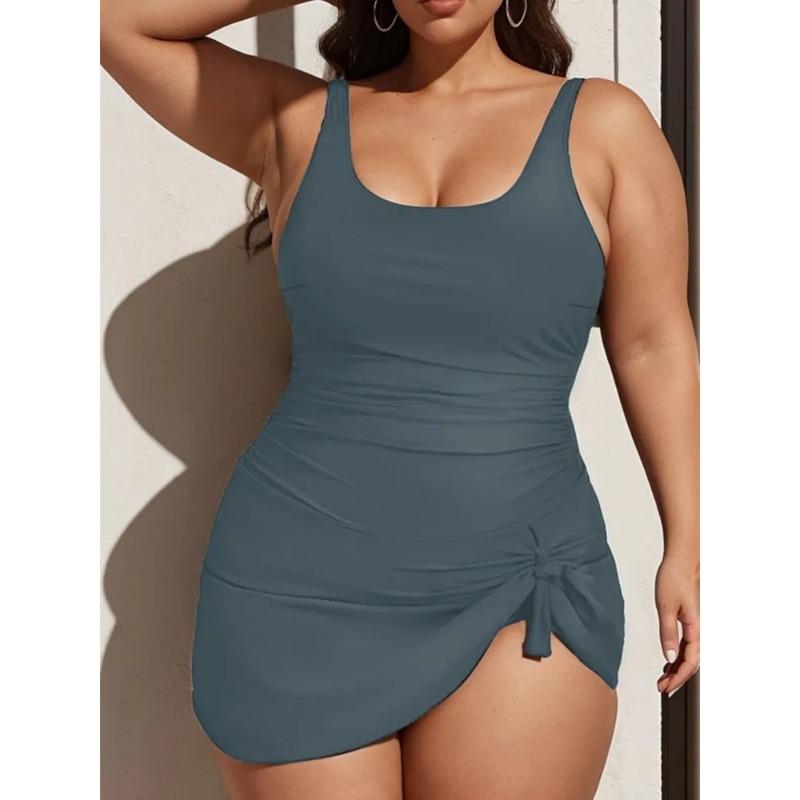 Tankini Plus Size Swimsuit Woman 2025 Sexy Bikini Big Size Swimwear Women One-Piece Swimming Suit Beach Wear Bath Suits Monokini