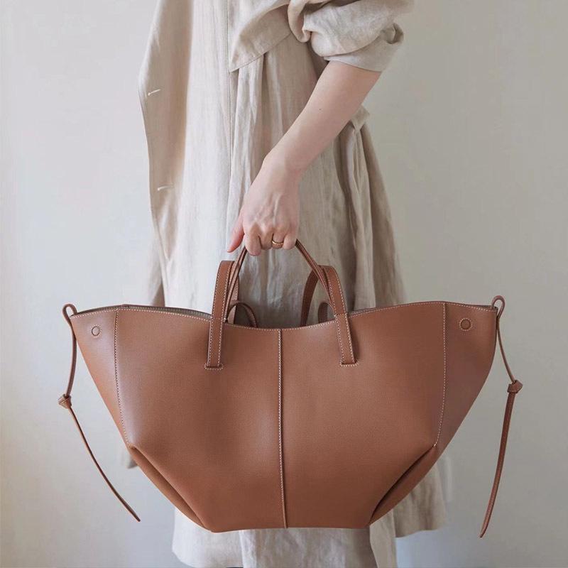 Celebrity Stijl Franse Tote Bag - Italiaans Lychee Koeienhuid, Lichte Luxe, Grote Capaciteit, Reistas