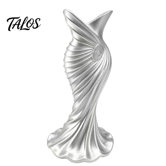 Vaso Sagomato Abito da Sera Stampato 3D Talos, Fioriera Scultura Abito Elegante, Ornamento Minimalista per Casa per Ingresso Mobile Laterale
