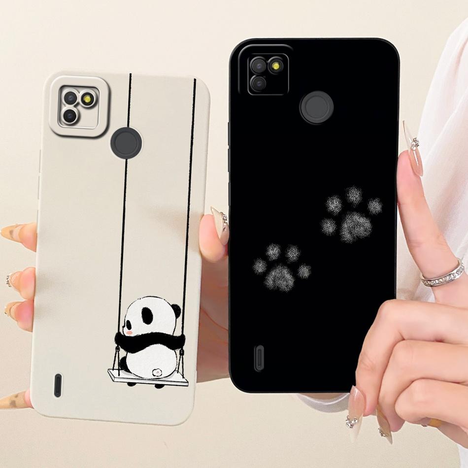 For Tecno Pop 4 LTE / Pop 4 Air Cute Cat Flower Cartoon Phone Case For Tecno Pop4 Lte 4Air Shockproof Soft Silicone Bumpers