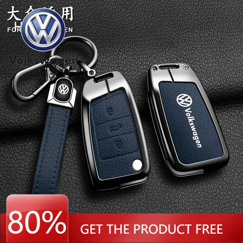 Für VOLKSWAGEN VW Zinklegierung Auto Smart Fernbedienung Schlüsselhülle Abdeckung Für VW Volkswagen MK7 Golf 7 Tiguan MK2 für Seat Ibiza Leon FR 2 At