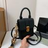 Vintage Women Crossbody Bag PU Leather Cellphone Purse Bag Pendent Rabbit Toy Small Messenger Bag Female Shoulder Handbags